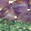 Stränge-Fluorit-Amethyst-Detail